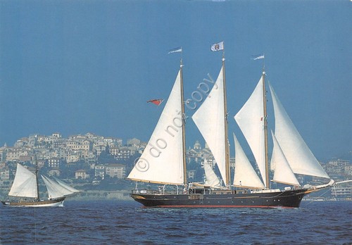 Cartolina barca vela yachts - cartolina,