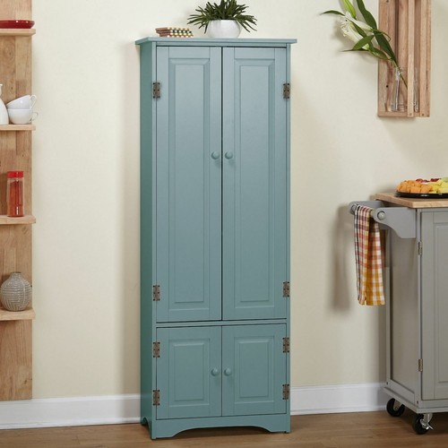 Armadio dispensa legno - , blu