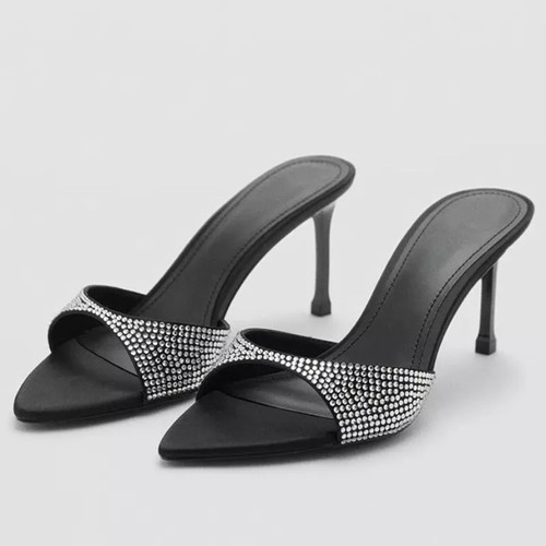 Sandali neri donna - donna, tacco