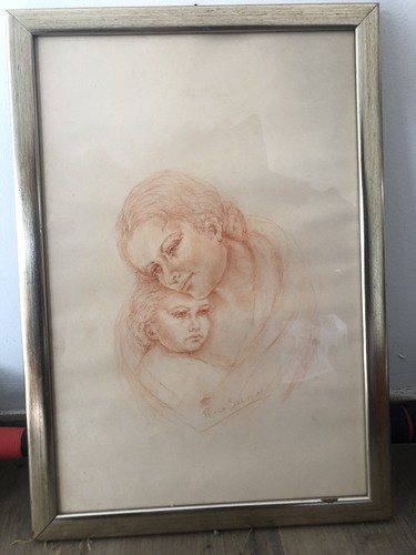Quadro con cornice mamma - con,