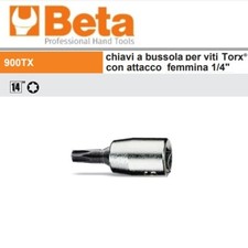 BETA 900TX CHIAVI A BUSSOLA PER VITI  TORX® CON ATTACCO 1/4" CROMATE 
