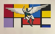 Mark Kostabi - Serigrafia originale numerata e firmata