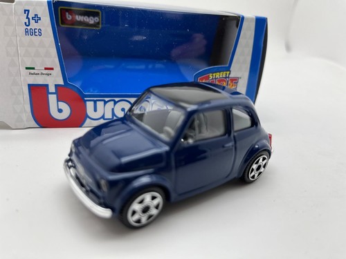Burago fiat 500 1965 blu - 500,