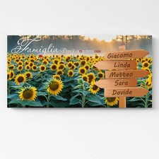 Quadro Personalizzato per Famiglia con Nomi |Q1362| Idea Regalo Originale