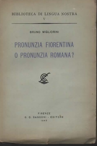 Libri migliorini pronunzia - libri,