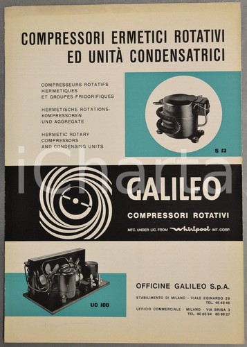 1965 officine galileo milano - officine,
