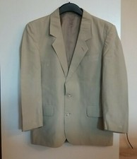 DUK giacca blazer uomo beige tg. S estiva cotone completo vintage made in Italy