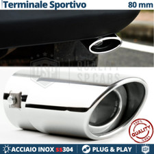 1x TERMINALE di Scarico OVALE