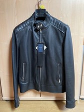 Giubbino Biker Vera Pelle Nero Sirmoney tg 46