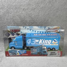 Mattel Disney Pixar Cars 43 The King Dinoco Racing Grigio Trasportatore #3 Camion Nuovo con scatola