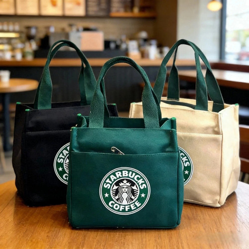 Nuova borsa starbucks - nuova, tela
