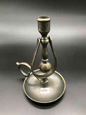 Lume lampada portacandele basculante in ottone brunito da poggiare marinaio 