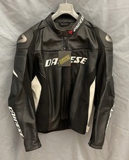 GIACCA DA MOTO IN PELLE DAINESE RACING D1 TG. 60 - NUOVO