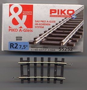 Piko 55252 binario - curvo, 7,5°