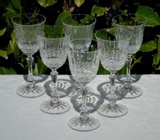 Artisanat de Lorraine - Service de 6 verres à vin rouge en cristal dlg Tommy