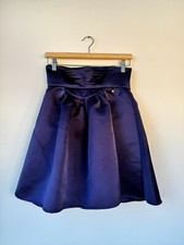 Gonna svasata Elisabetta Franchi Donna 42 Blu Viola Poliestere Pre Owned