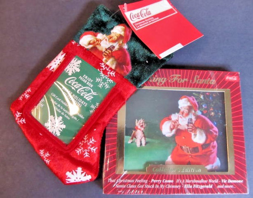 Calza babbo natale coca cola - calza,