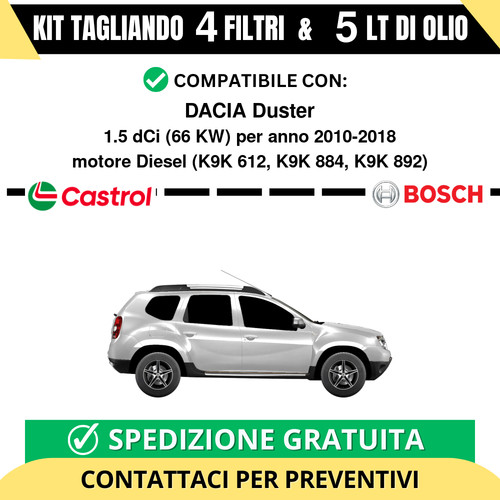 Tagliando filtri bosch 5 - 4,