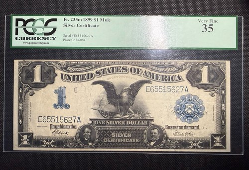 1899 argento certificato - $1,