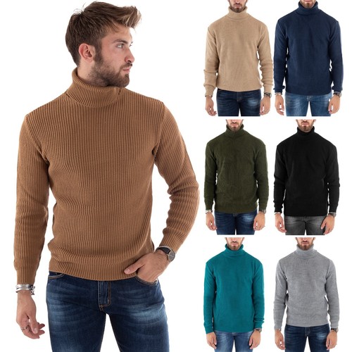 Maglioncino uomo collo alto - collo,