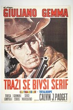 RICERCATO/NO SOIA UN ASESINO Orig exYU poster film 1967 GIULIANO GEMMA G. FERRONI