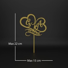 Topper per torte PERSONALIZZATO - Matrimonio