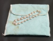 Autentico bracciale Tiffany & Co. cuore roccia argento sterling #975