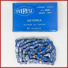 CATENA NOS EVEREST AETERNA 6s 7s VELOCITÀ VINTAGE CINELLI LASER BLU 1/2x3/32 TEFLON