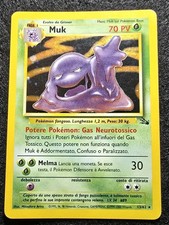 Carta Pokemon Muk 13/62 Fossil Anno 2000 Rara Holo Wizards ITA Unlimited Vintage