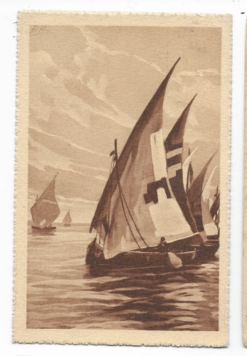 Cartolina barche vela fp v - cartolina,