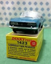 Vintage - PEUGEOT 504 Cabriolet    -  Dinky Toys 1423  - Made in France 1969