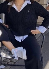  Polo donna S cotone scollo a