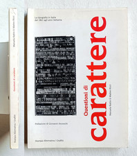 Questioni di carattere. Rattin, Ricci. Giovanni Anceschi Stampa Alternativa 1997