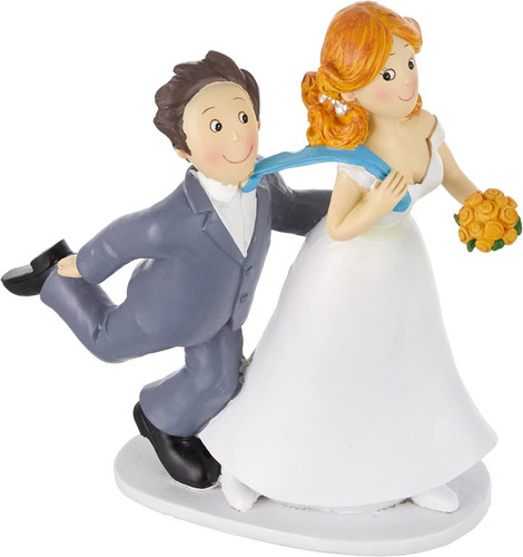 Cake topper sposo trascinato - cake,