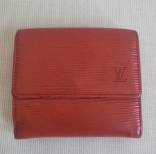 Portafoglio Louis Vuitton Rosso  ANNI 90  Raro