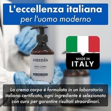Crema Corpo Uomo Omnis - Crema anti-età ideale per uomini 40+. Con Collagene e A