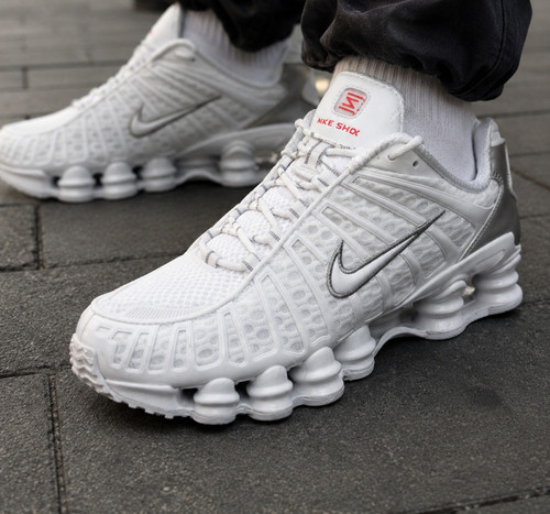 Nike shox bianco argento - shox, tl