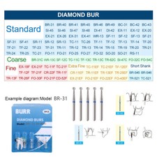 5pcs Fresas de diamante  para