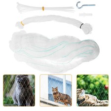  1 set di rete per balcone per gatti, recinzione anticaduta per gatti, rete in