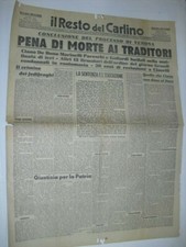  IL RESTO DEL CARLINO 12 gennaio 1944 PROCESSO VERONA