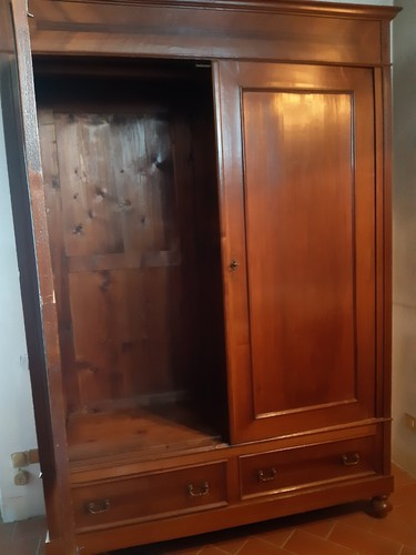 Armadio impiallacciato noce - impiallacciato,