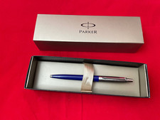Parker Jotter BLU, penna biro acciaio e blu 
