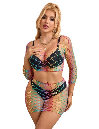 Calze body catsuit rock - , neon