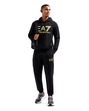 EMPORIO ARMANI EA7 6DPM16 PJSHZ SWEATSHIRT FELPA UOMO MAXI LOGO 1200 NERO