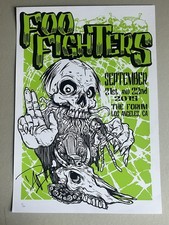 Poster concerto Foo Fighters 2015 Los Angeles CA firmato da Dave Grohl numerato...