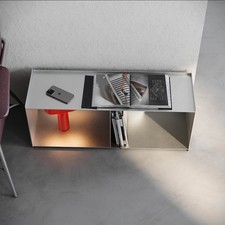 Tavolo due scomparti finitura