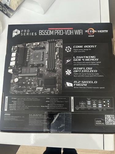 Msi b550m pro vdh - b550m, wifi
