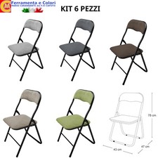 Sedia Pieghevole Imbottita