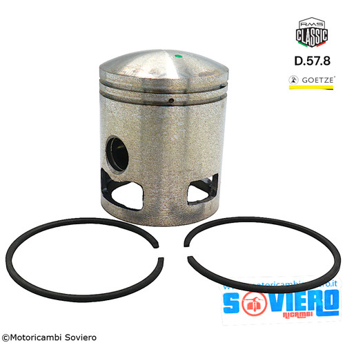 Pistone completo 8mm - pistone, d.57.8mm