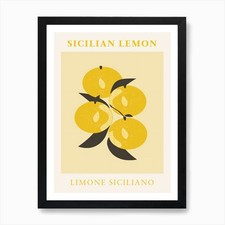 Quadro Stampa Arte Limone